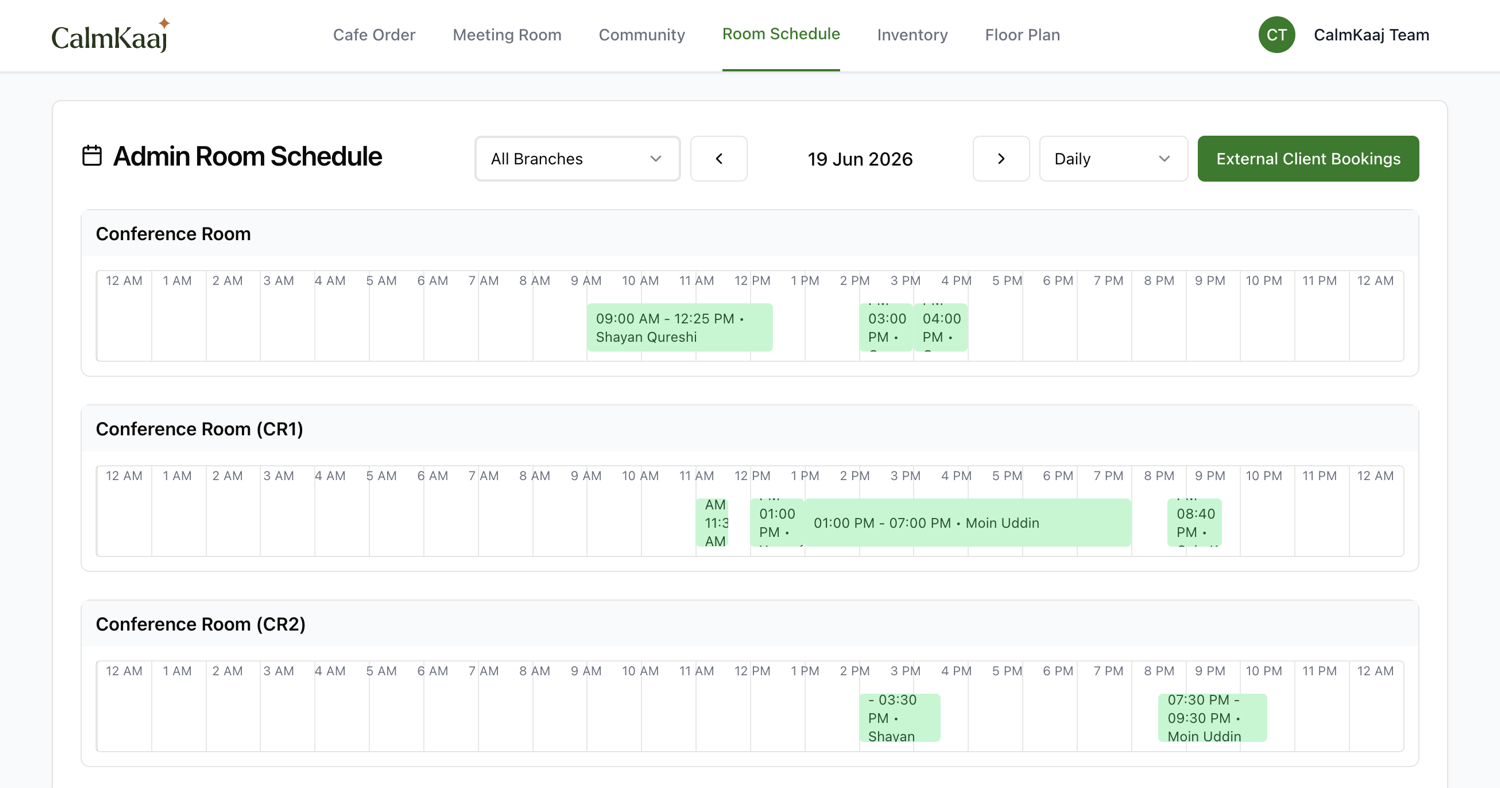 Room schedule